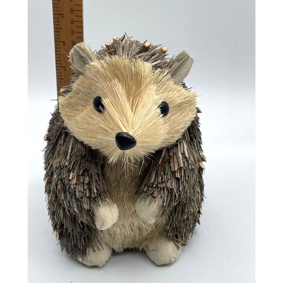 Large Holiday Sisal Bristle Buri Brush Animal Woodland Figures 8" Tall CHOOSE 1 - Picture 5 of 16